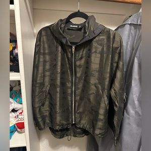 Blank NYC Denim Camo We Not Bell Sleeve Jacket Size Medium